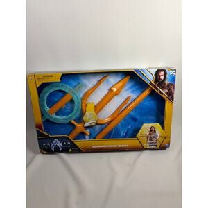 DC Comics Aquaman Spinning Trident Toy Spin Master NEW RARE Sound Works